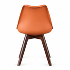 Silla Frankfurt acojinada  para comedor Nogal