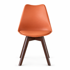Silla Frankfurt acojinada  para comedor Nogal