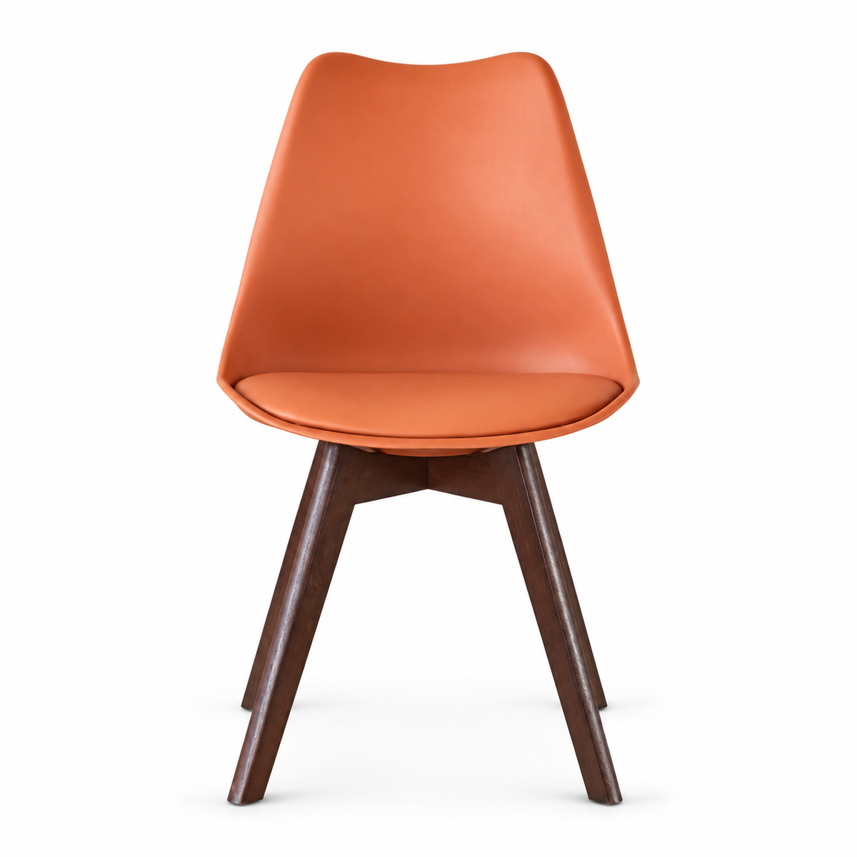 Silla Frankfurt acojinada  para comedor Nogal