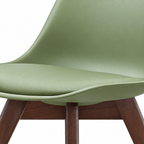 Silla Frankfurt acojinada  para comedor Nogal