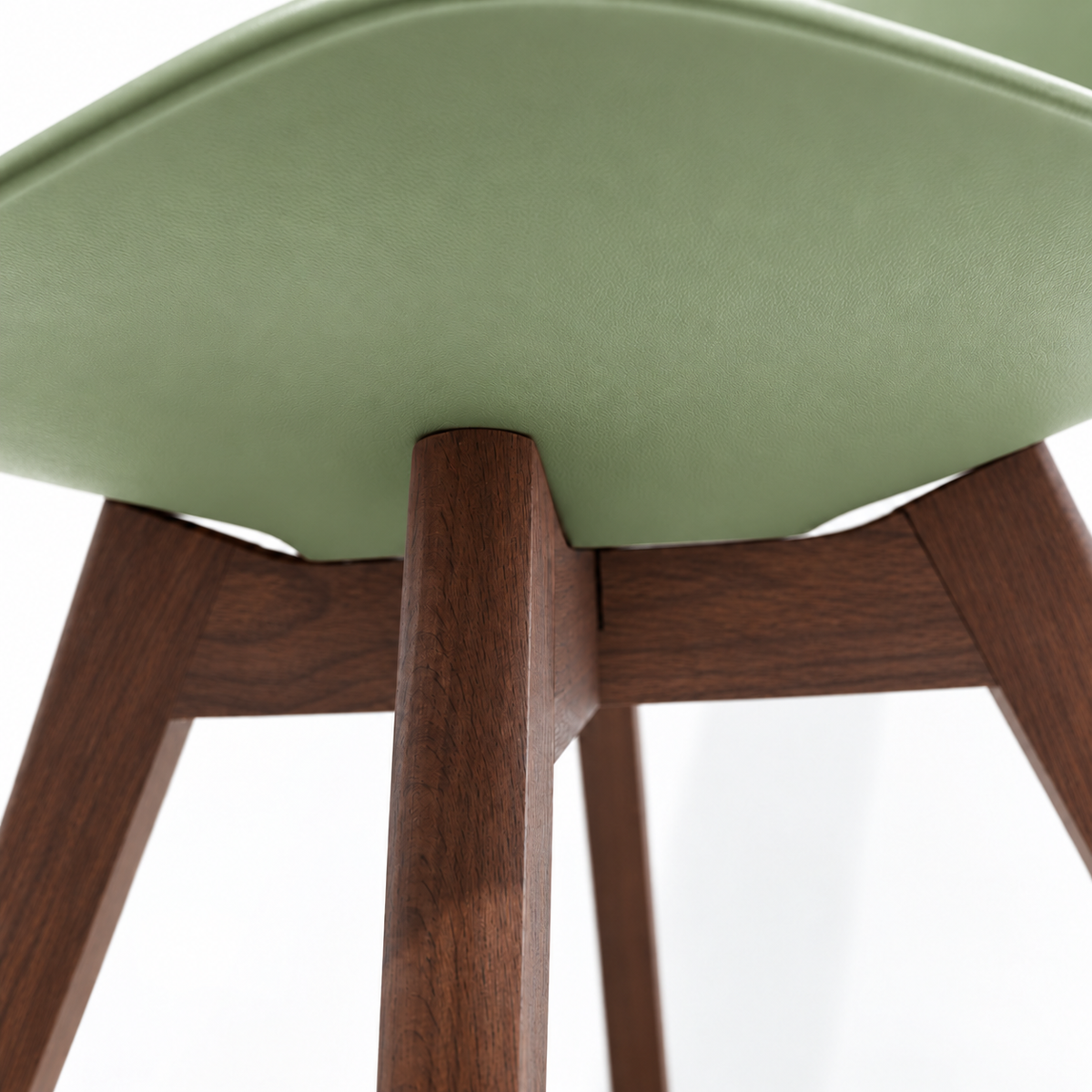 Silla Frankfurt acojinada  para comedor Nogal