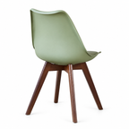 Silla Frankfurt acojinada  para comedor Nogal