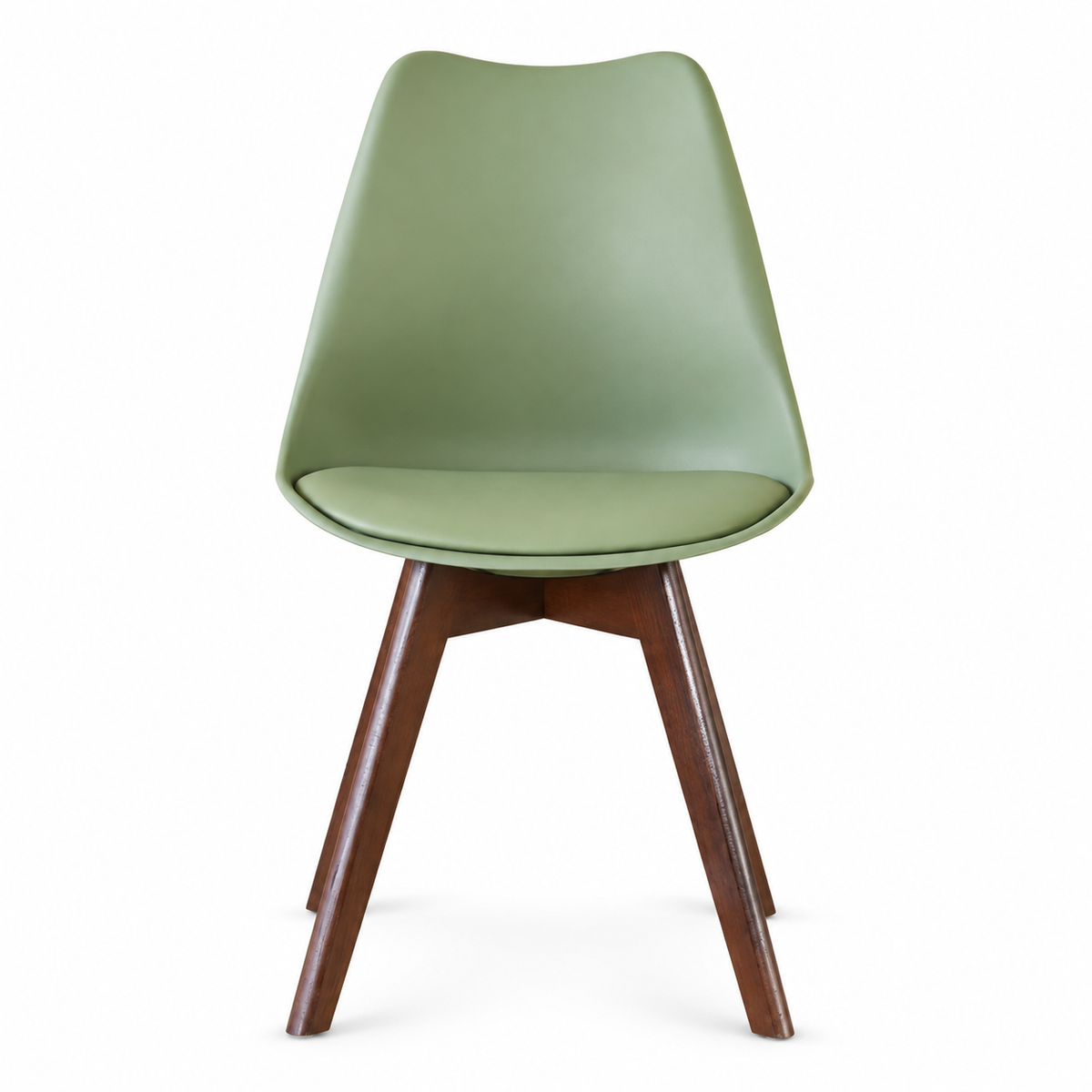 Silla Frankfurt acojinada  para comedor Nogal