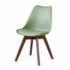 Silla Frankfurt acojinada  para comedor Nogal