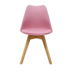 Comedor Mesa Oslo 80 Negro + 4 sillas Frankfurt