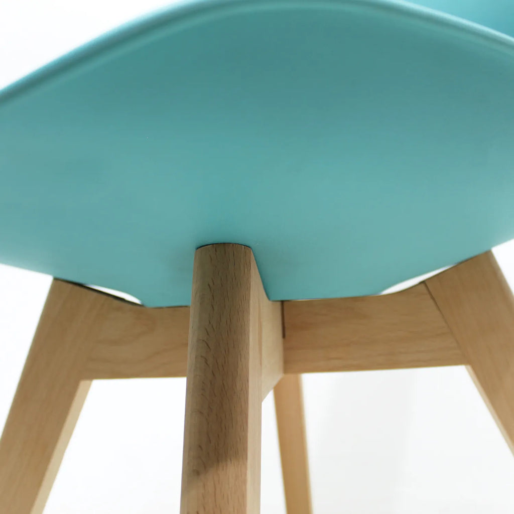 Comedor Mesa Oslo 80 Blanca + 4 sillas Frankfurt