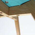 Comedor Mesa Oslo 80 Negro + 4 sillas Frankfurt