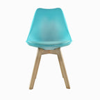 Comedor Mesa Oslo 80 Negro + 4 sillas Frankfurt