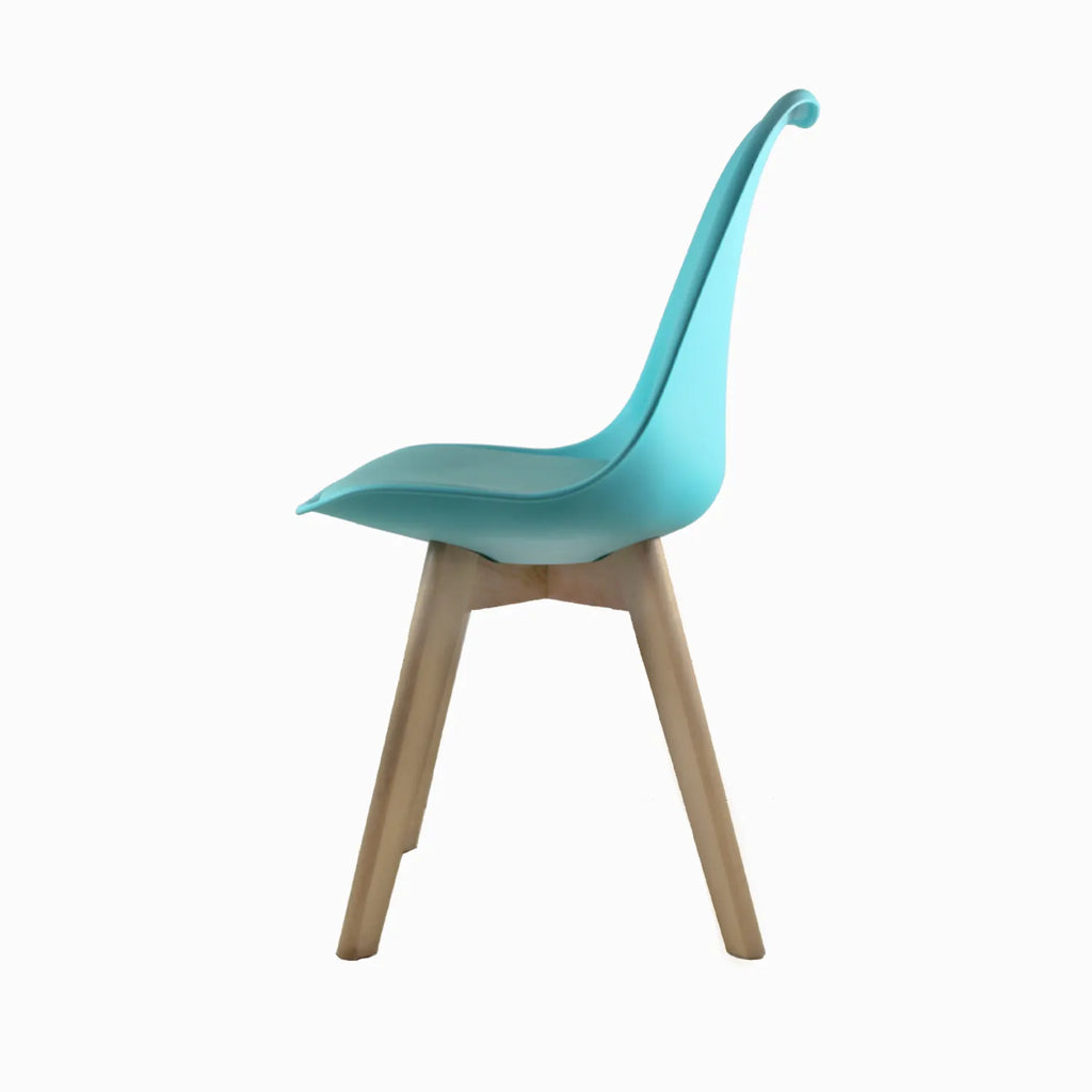 Comedor Mesa Oslo 80 Blanca + 4 sillas Frankfurt