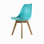 Comedor Mesa Oslo 80 Blanca + 4 sillas Frankfurt