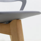 Comedor Mesa Oslo 80 Blanca + 4 Sillas Moura