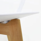 Comedor Mesa Oslo 80 Blanca + 4 Sillas Moura