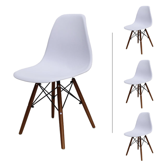 Set de 4 Sillas Oslo Nogal