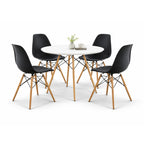 Comedor Mesa oslo 80 Blanco + 4 Sillas Oslo