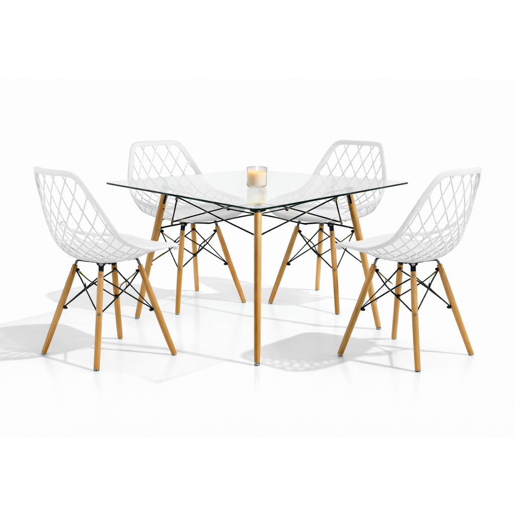 Comedor Mesa T5 + 4 Sillas Oslo Vento