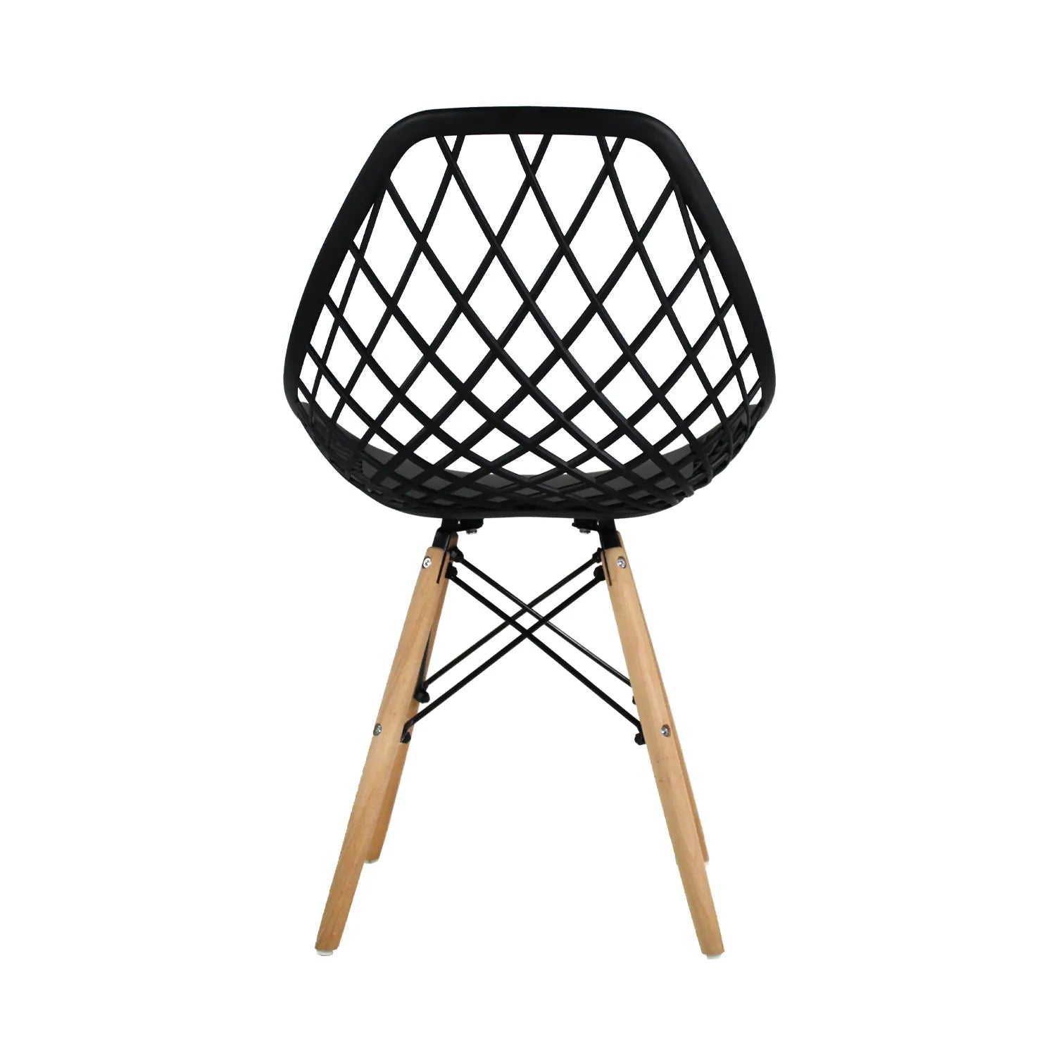 Comedor Mesa Oslo Cristal T8 Nogal + 4 Silla Vento