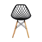 Comedor Mesa Oslo Cristal T8 Nogal + 4 Silla Vento