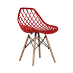 Comedor Mesa Oslo Cristal T8 Nogal + 4 Silla Vento