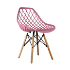 Comedor Mesa Oslo Cristal T8 Nogal + 4 Silla Vento