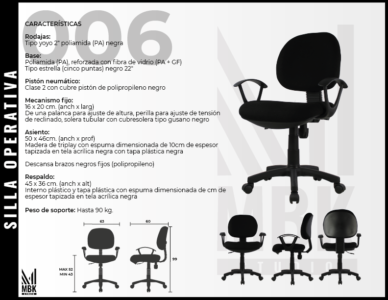 Silla Secretarial 006