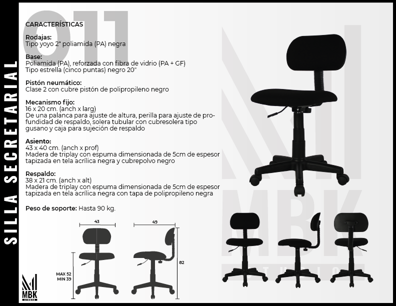 Silla Secretarial 011