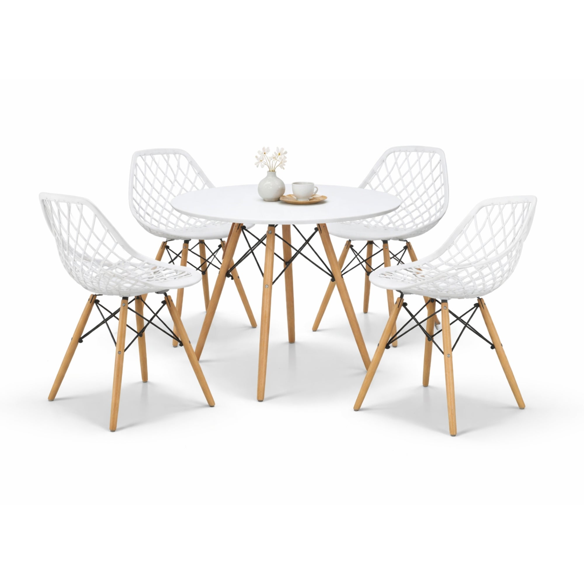 Comedor Mesa Oslo 80 + 4 Sillas Vento