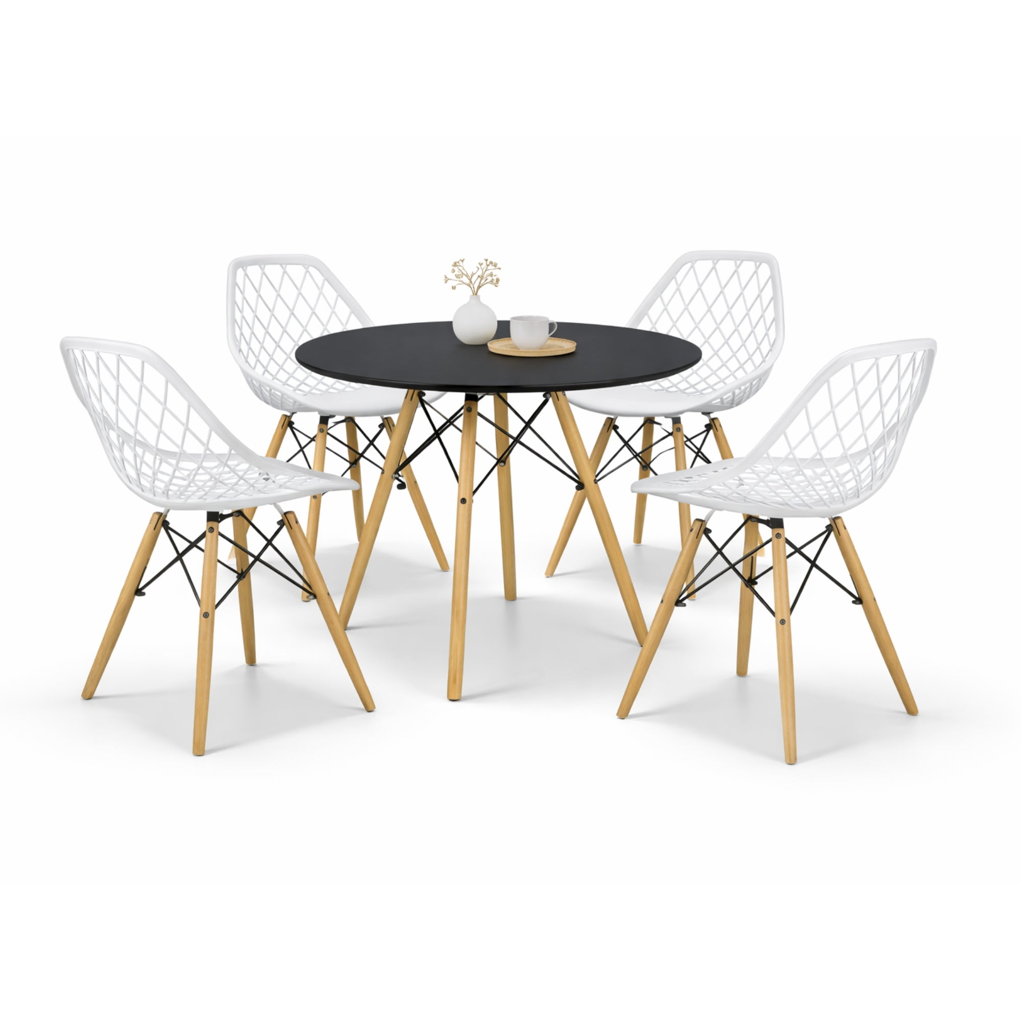 Comedor Mesa Oslo 80 + 4 Sillas Vento