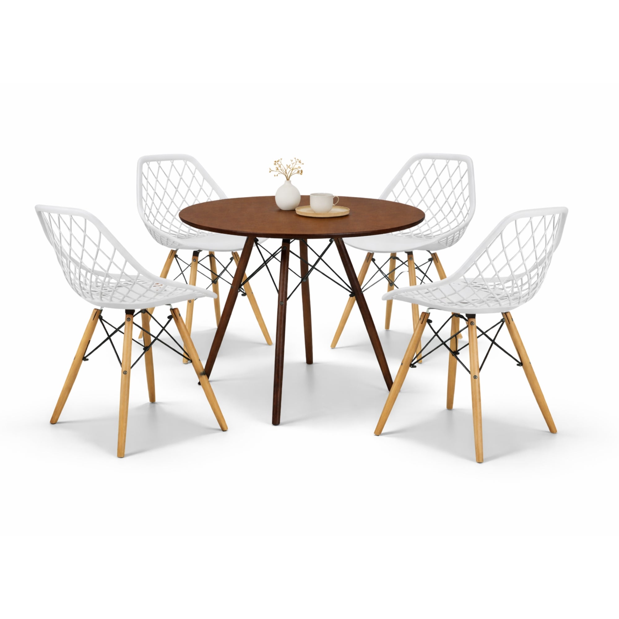 Comedor Mesa Oslo 80 + 4 Sillas Vento