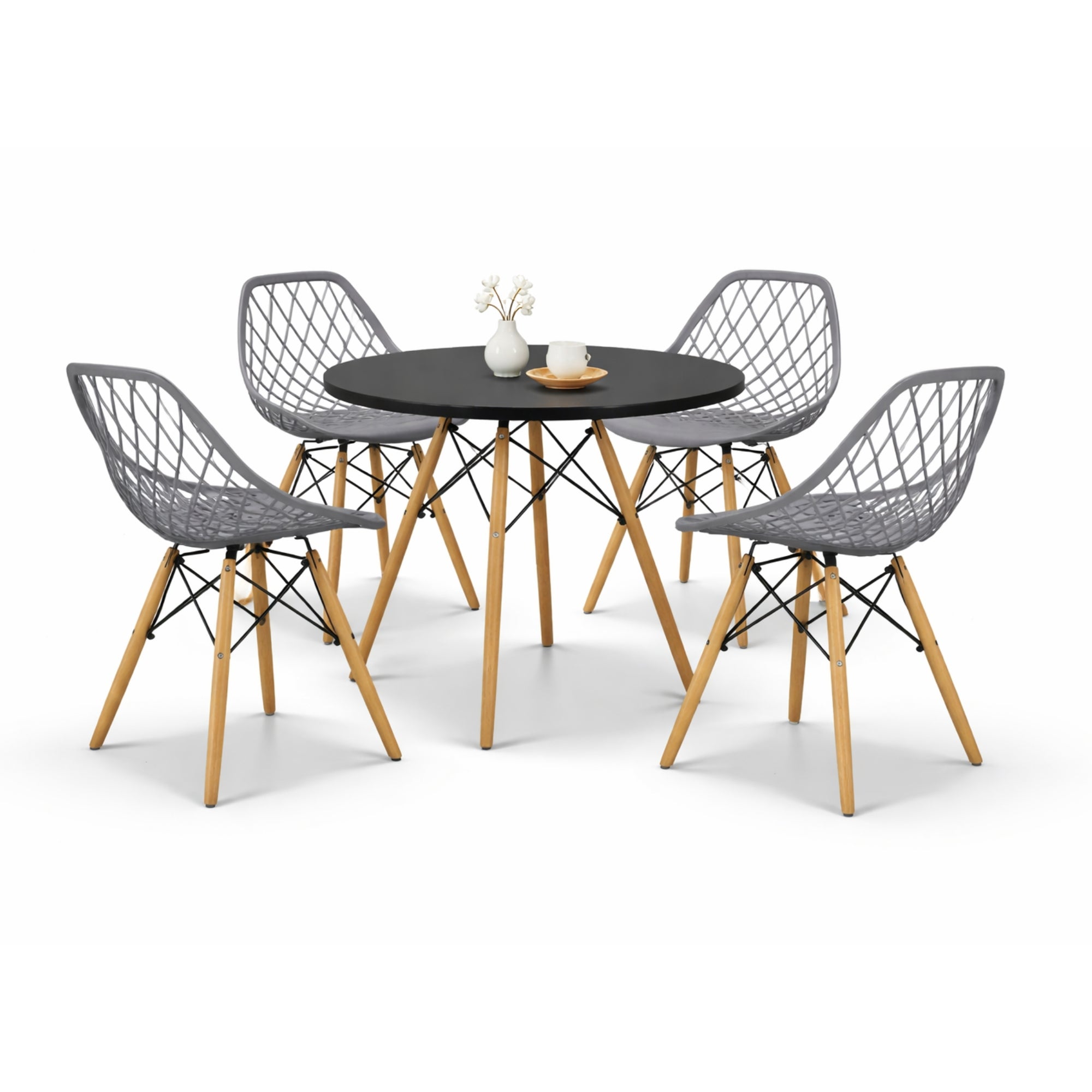 Comedor Mesa Oslo 80 + 4 Sillas Vento