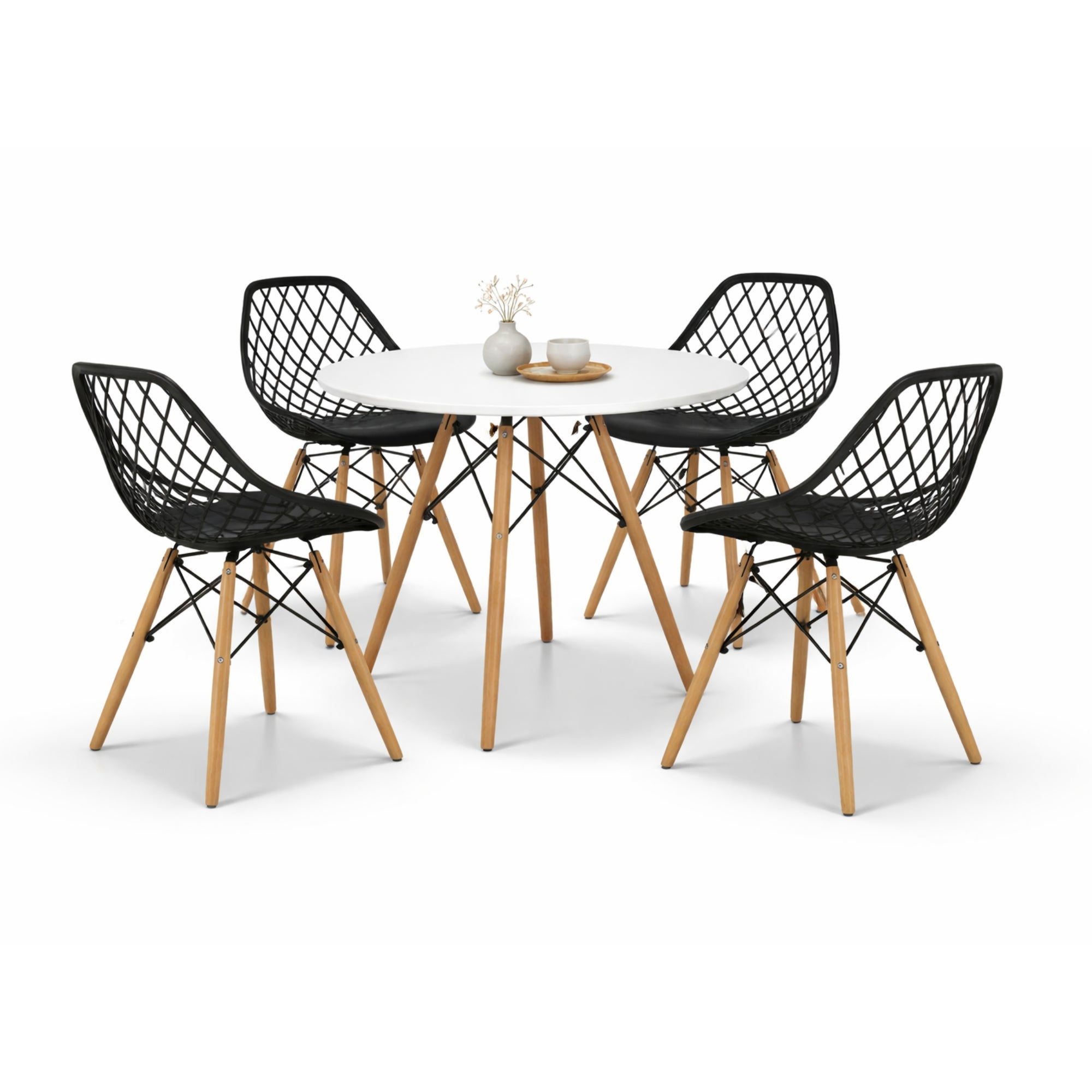 Comedor Mesa Oslo 80 + 4 Sillas Vento