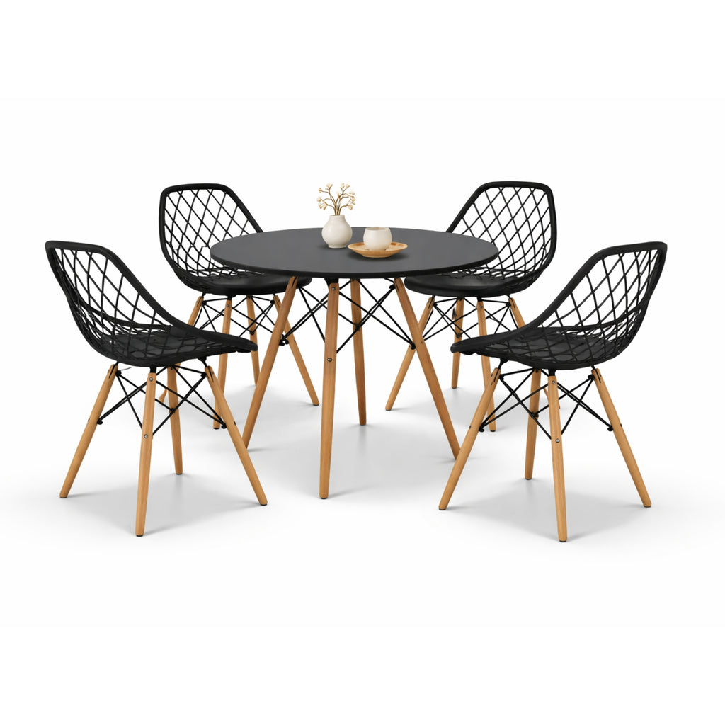 Comedor Mesa Oslo 80 + 4 Sillas Vento