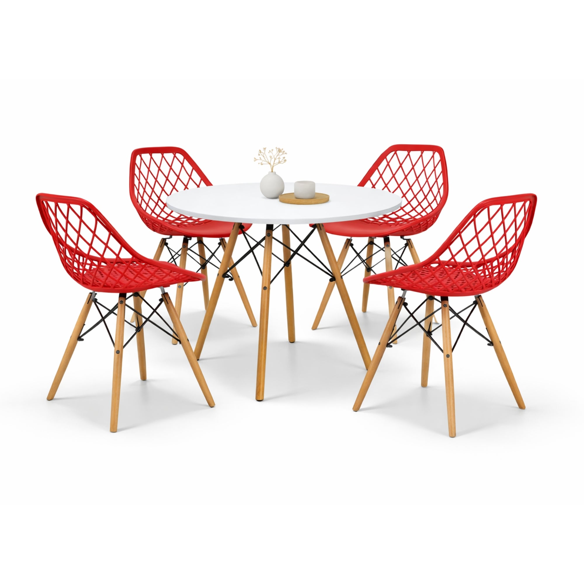 Comedor Mesa Oslo 80 + 4 Sillas Vento