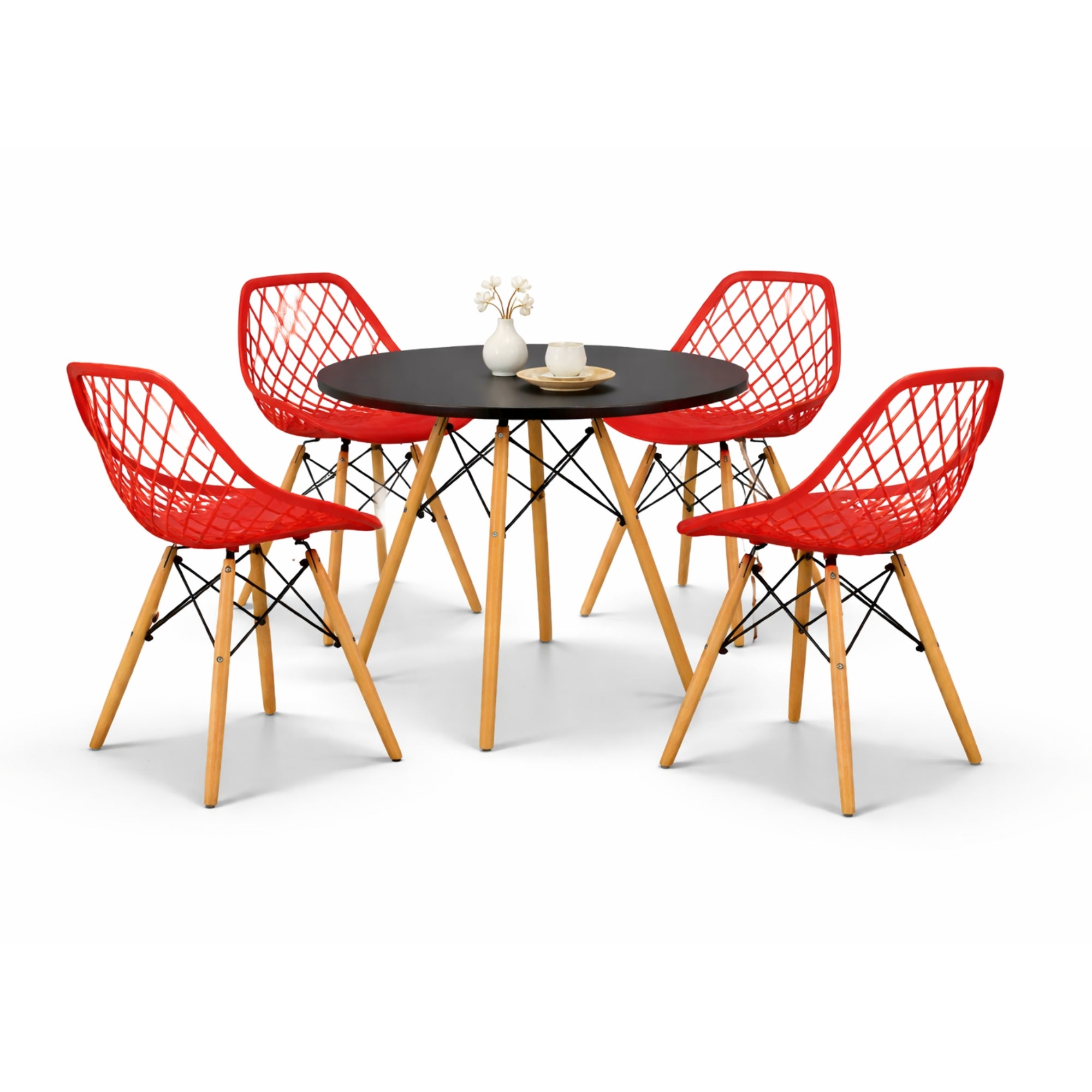 Comedor Mesa Oslo 80 + 4 Sillas Vento