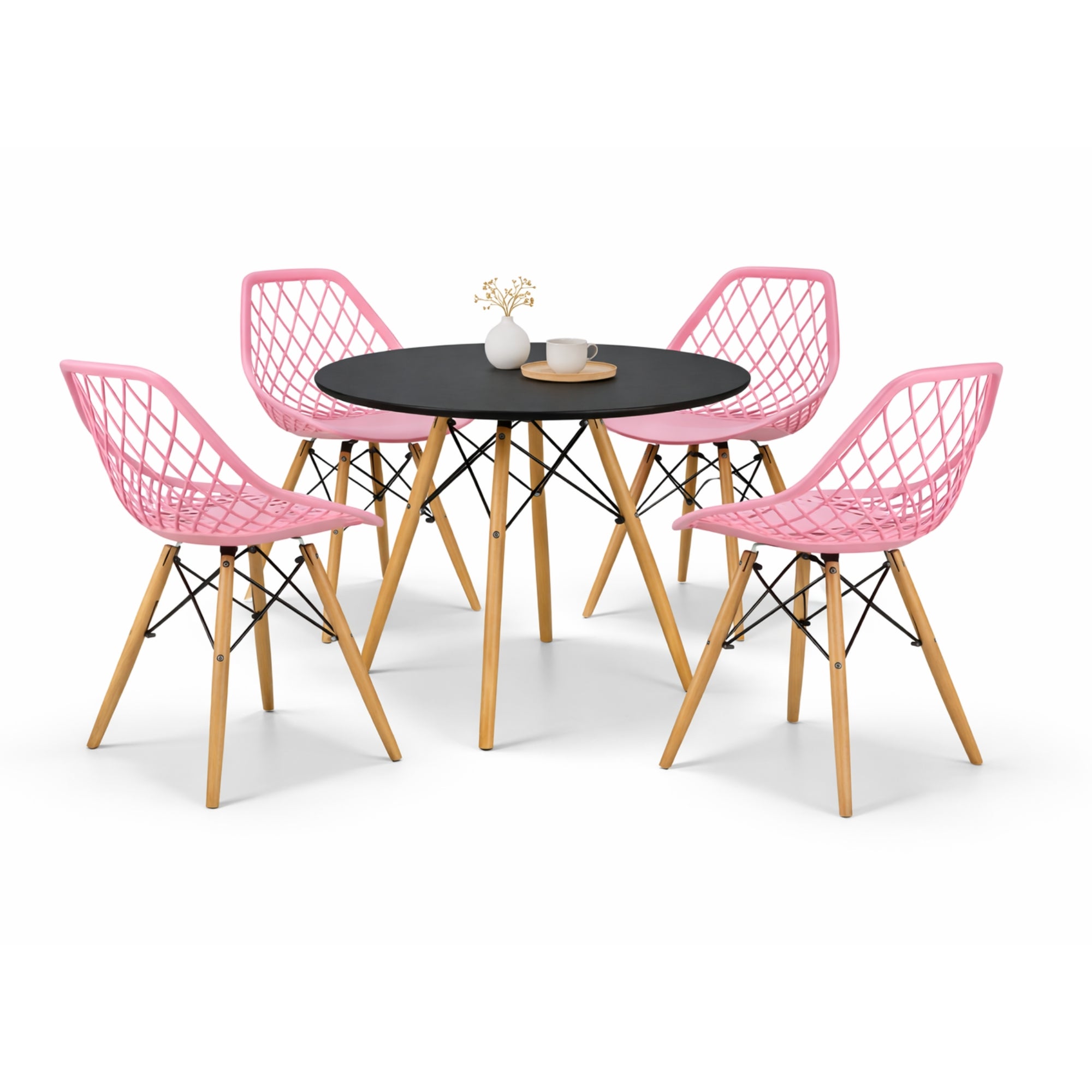 Comedor Mesa Oslo 80 + 4 Sillas Vento