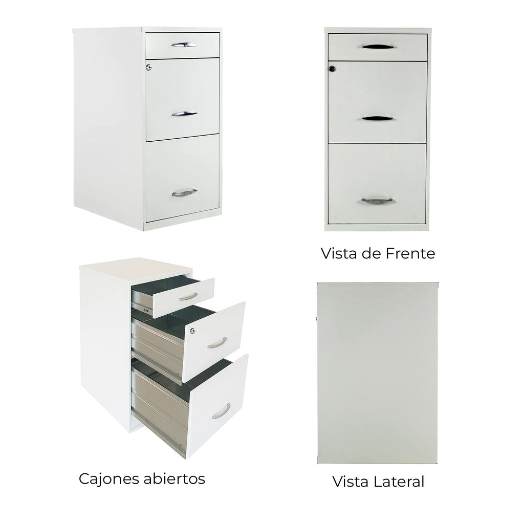 Archivero Metálico 2+1 gavetas Carta 18871  Blanco