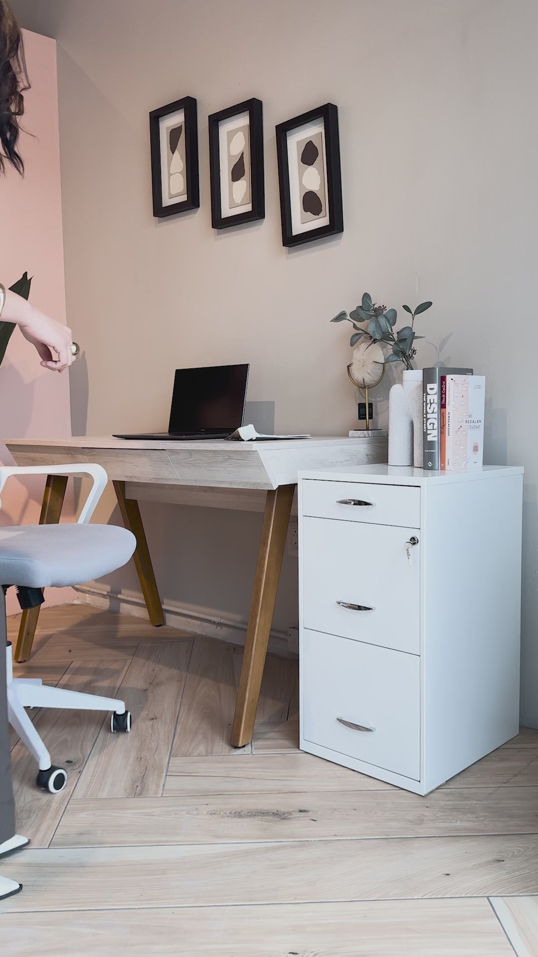 Archivero Metálico 2+1 gavetas Carta 18871  Blanco