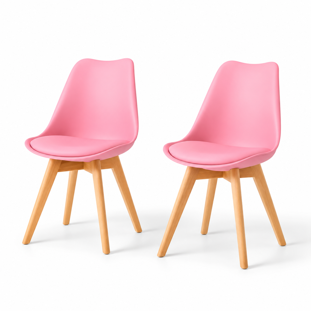 Set de 2 Sillas Frankfurt | Sillas Eames acojinadas para comedor