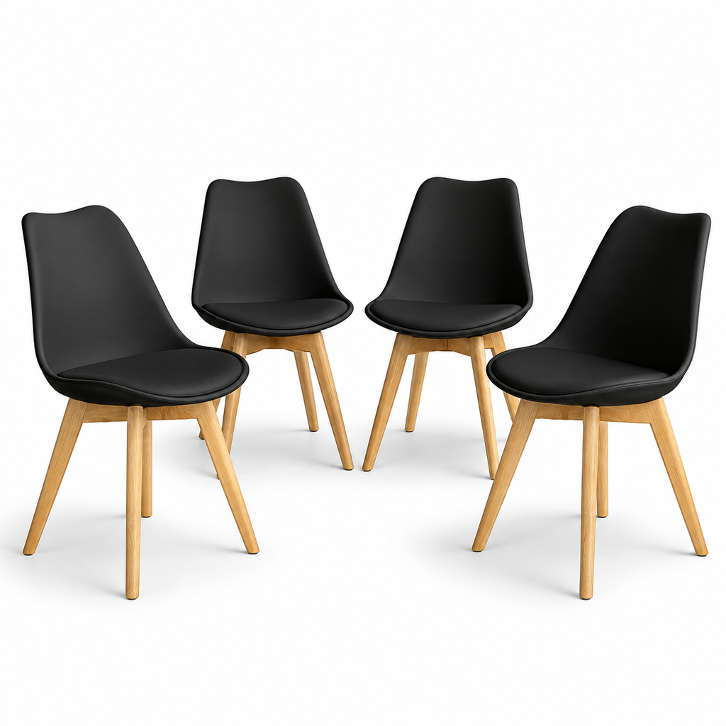 Set de 4 Sillas Eames Frankfurt | Sillas acojinadas