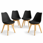 Set de 4 Sillas Eames Frankfurt | Sillas acojinadas