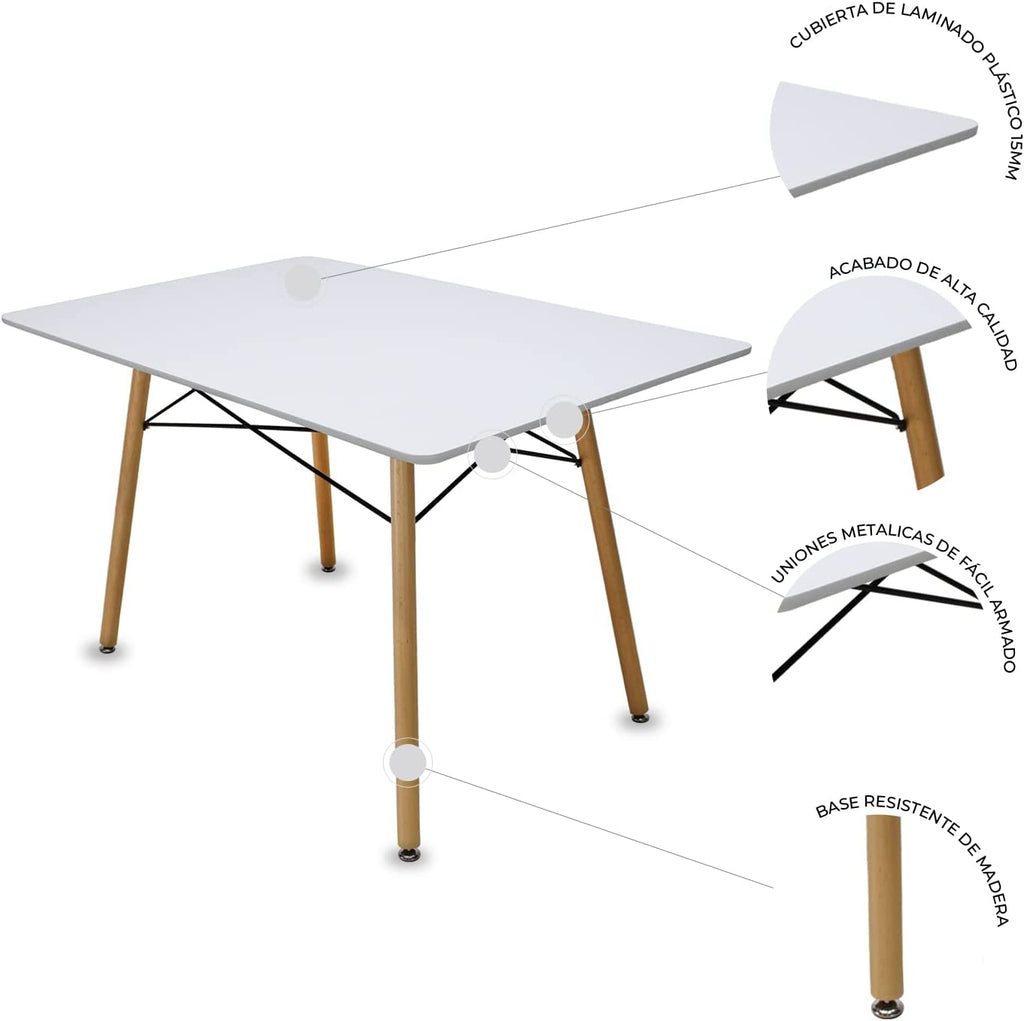 Mesa de Comedor Rectangular Oslo