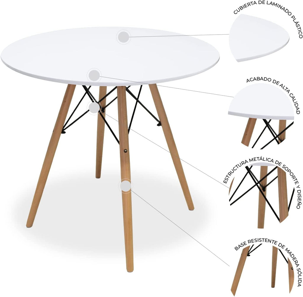 Mesa de Comedor Circular Oslo 80cm