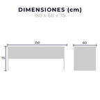 Escritorio Jr 150X60 712 - MUNDO IN