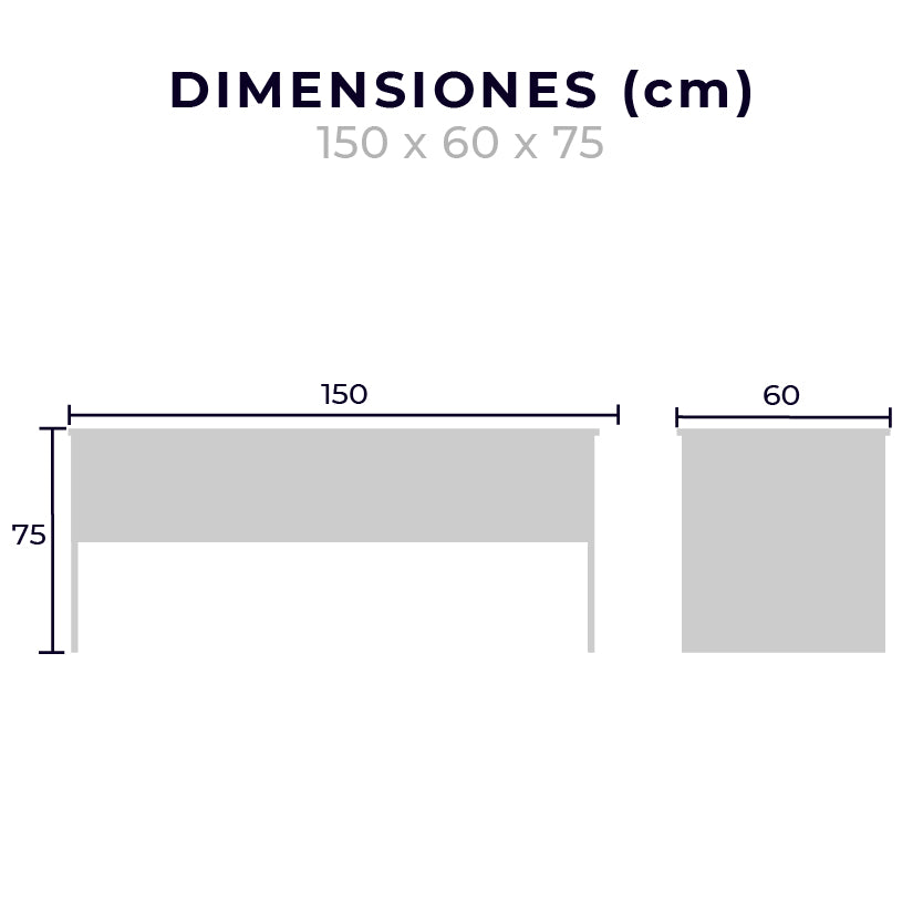 Escritorio Jr 150X60 712 - MUNDO IN