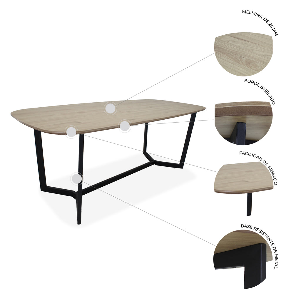 Mesa Comedor Rectangular Amalfi 180X90