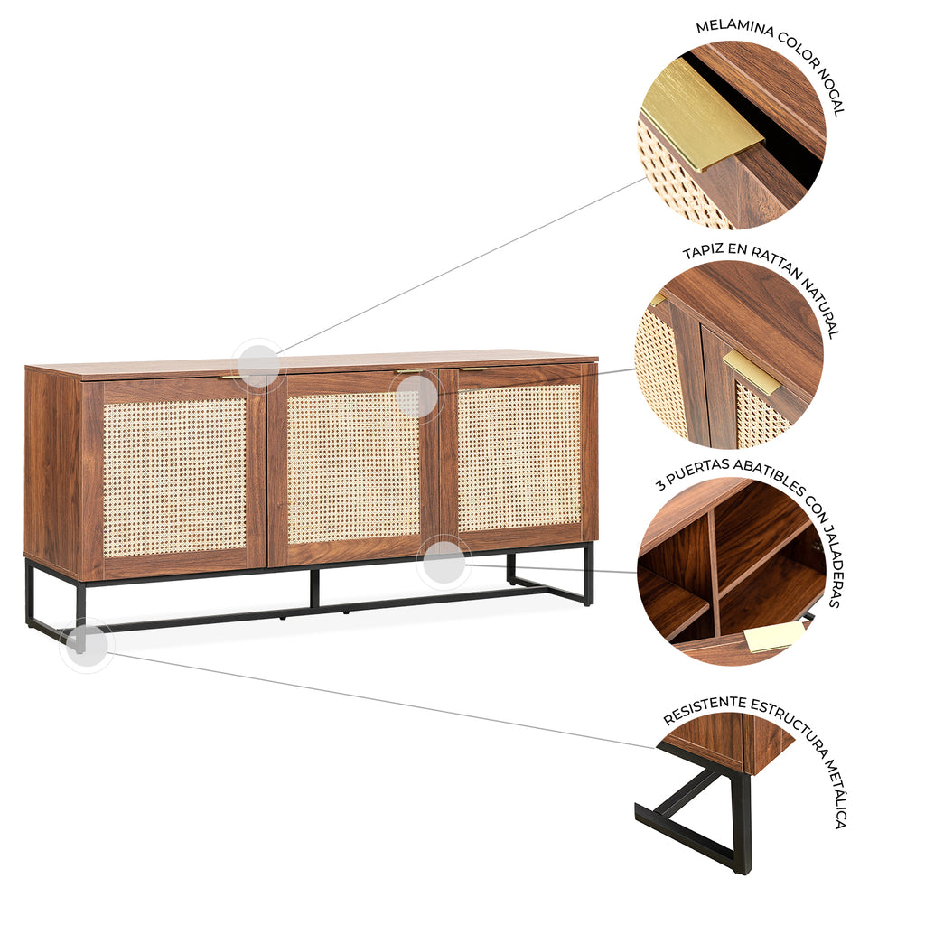 Credenza akumal rattan - MUNDO IN