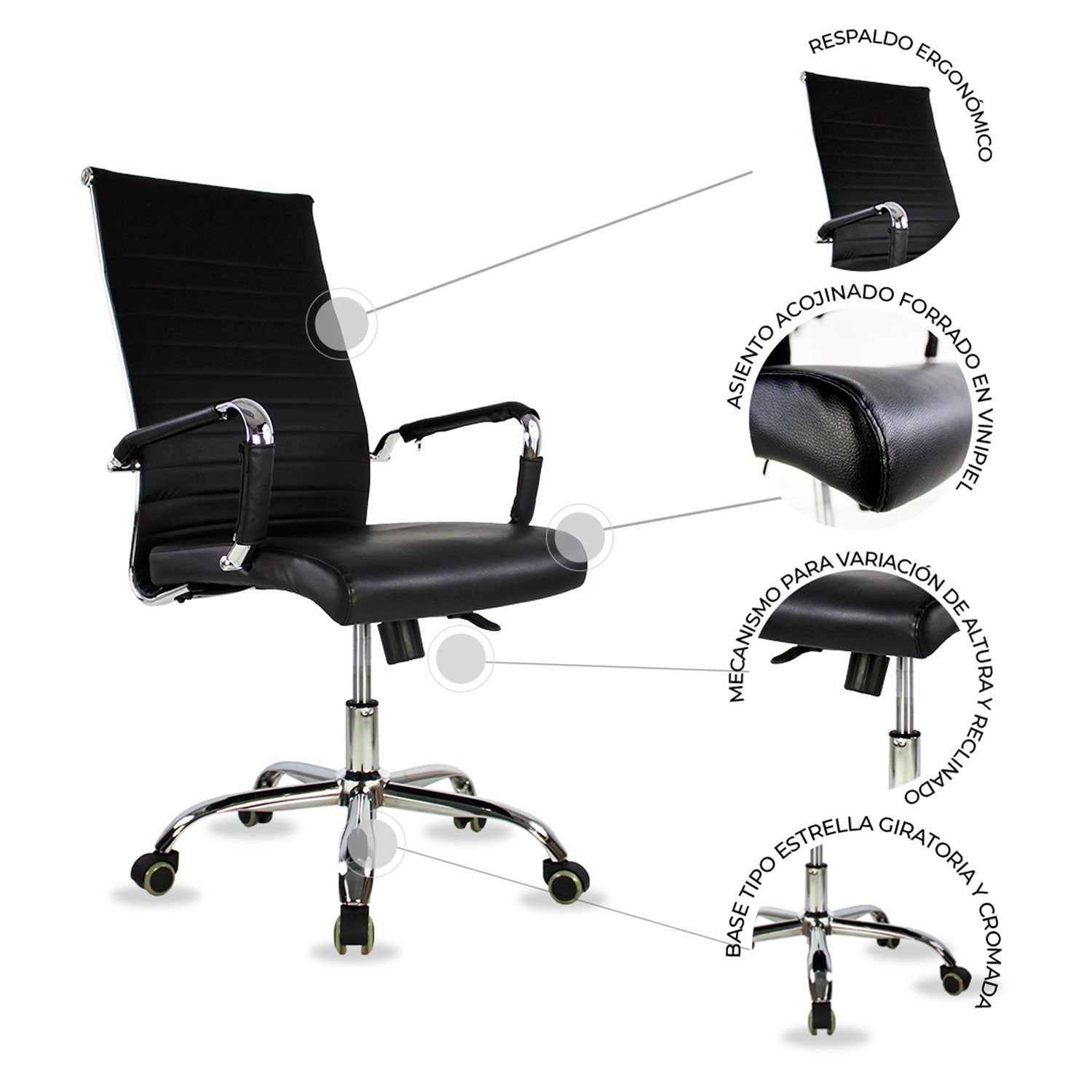 Silla Ejecutiva B05 Premium - MUNDO IN