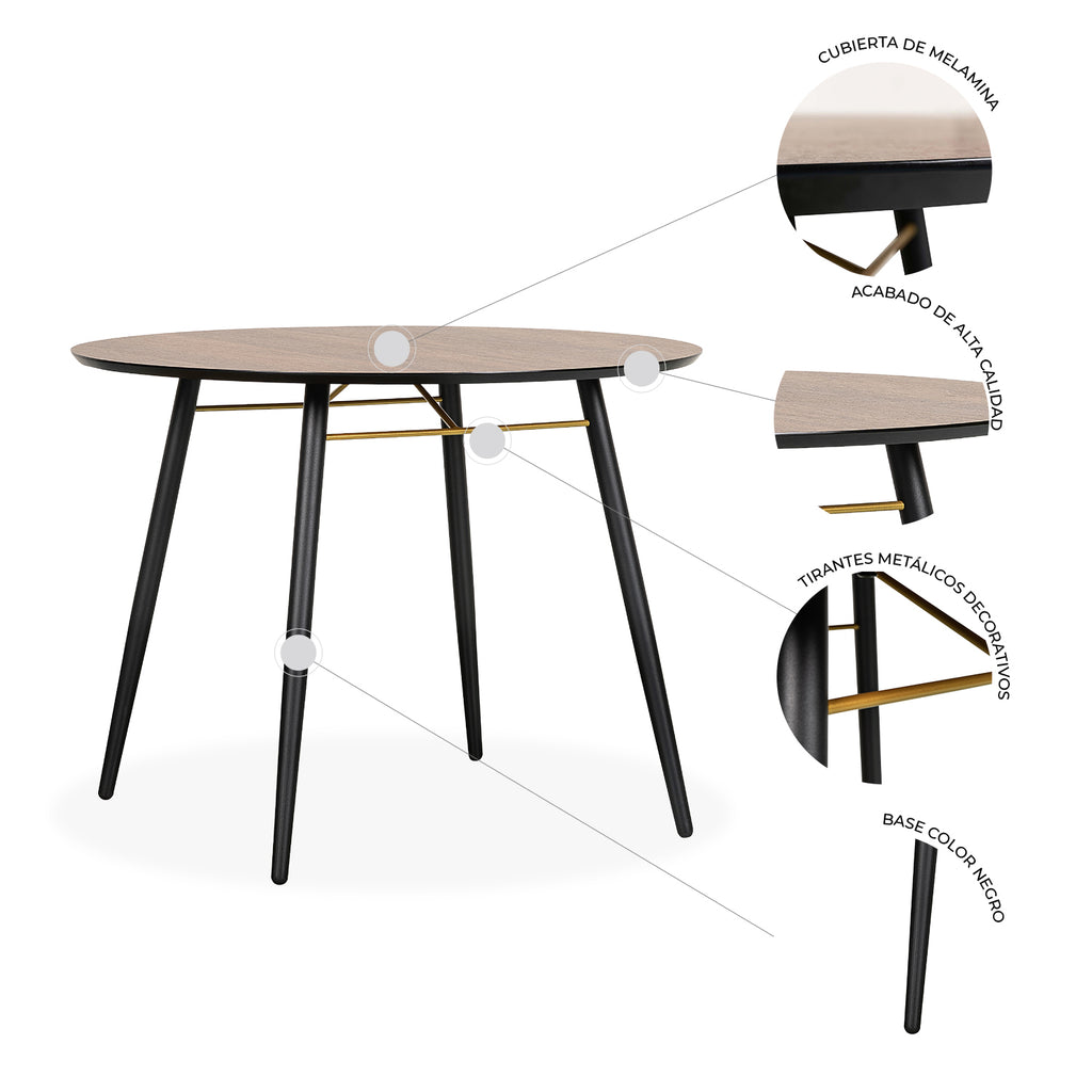 Mesa de Comedor Circular Onno