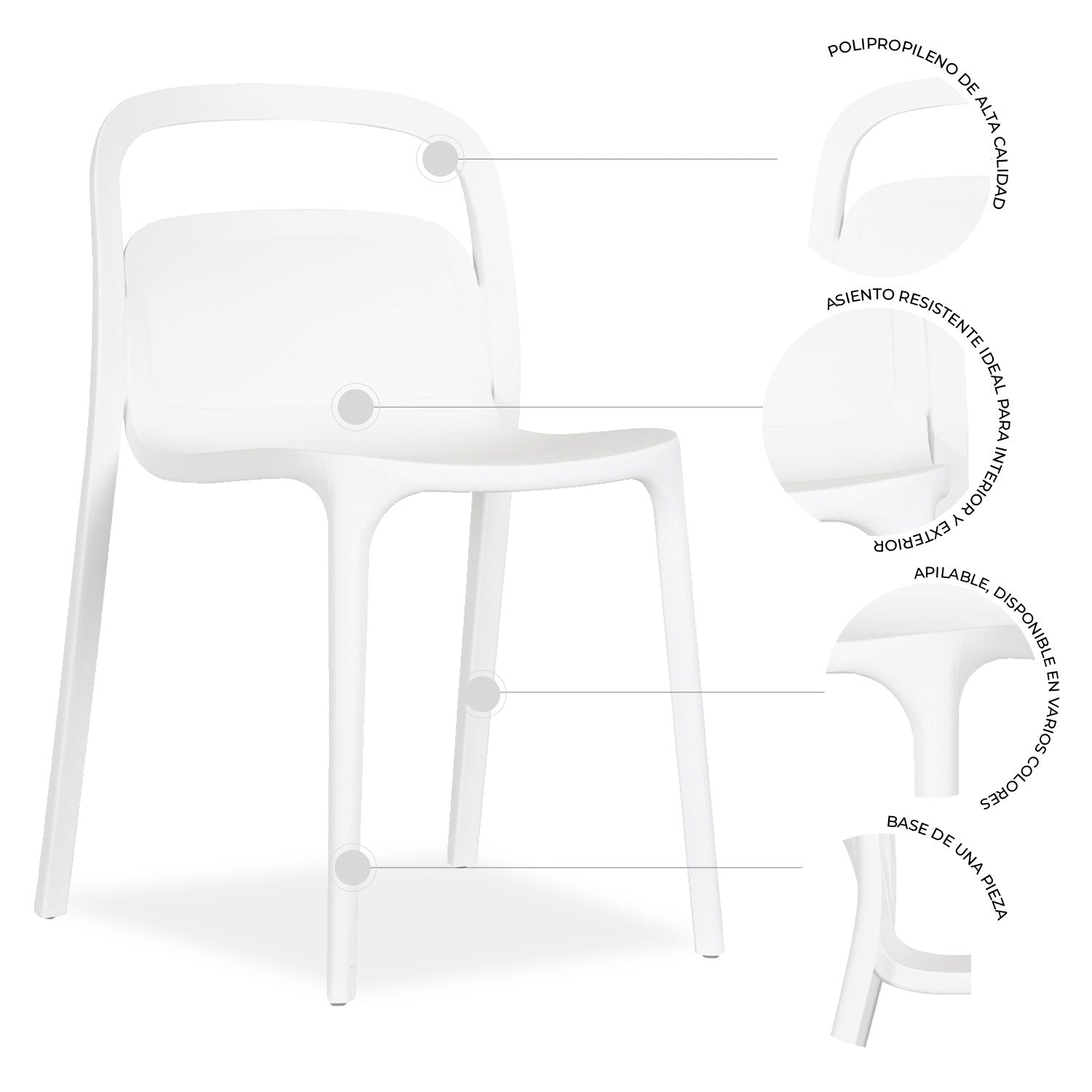 Set De 4 Silla Exterior Asti Var