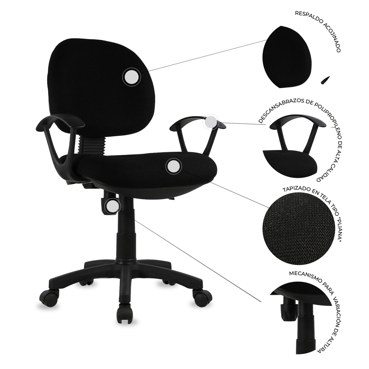 Silla Secretarial 006 - MUNDO IN