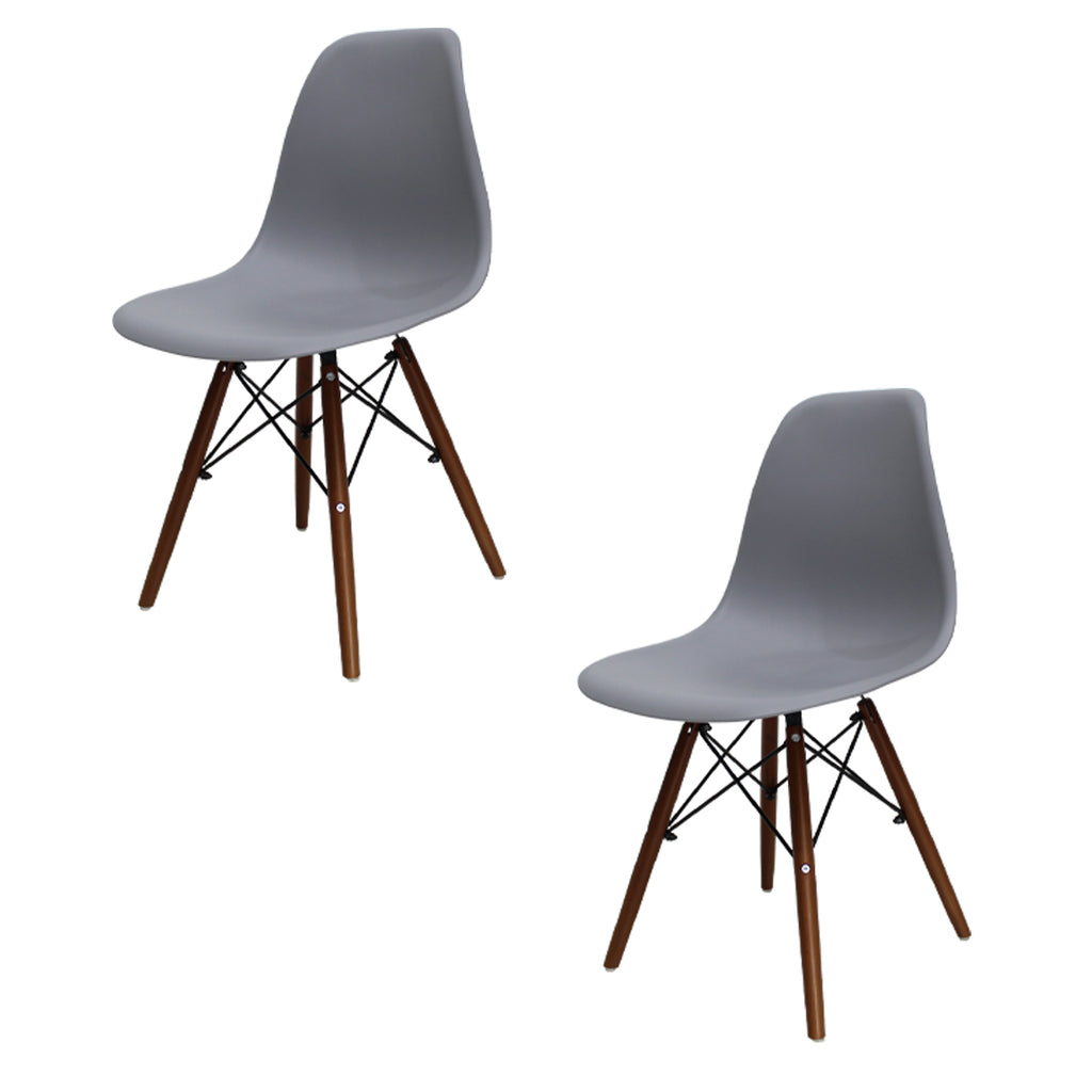 Set de 2 Sillas Oslo Nogal - MUNDO IN